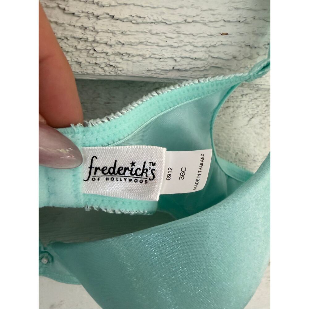 Frederick’s of Hollywood 36C Aqua Push-Up Bra | Padded Underwire - Picture 4 of 8